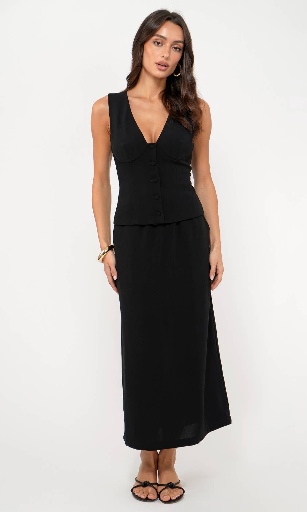 Genni Drawstring Midi Skirt