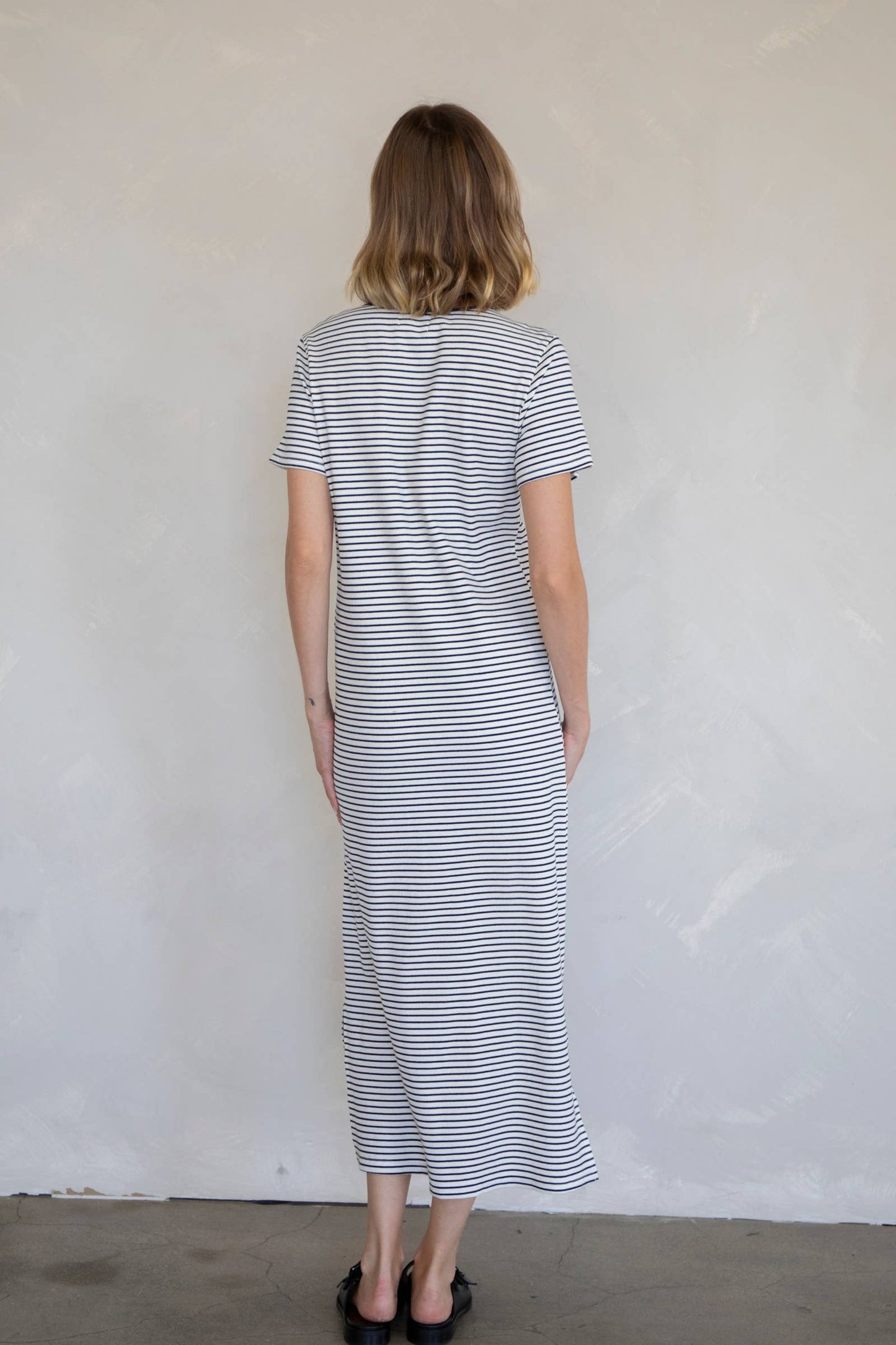 Navy Stripe Midi