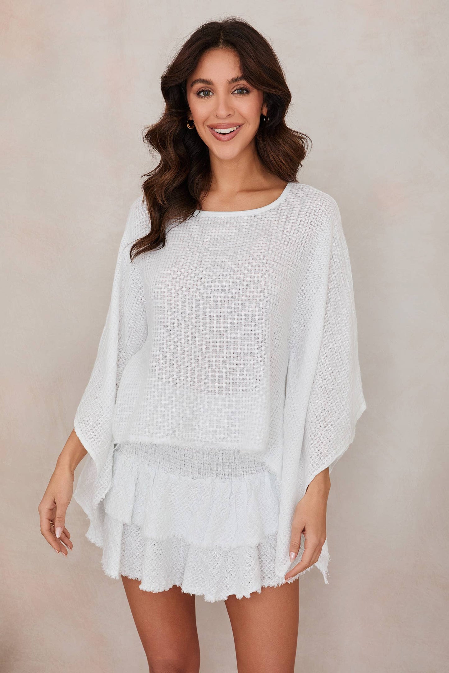 Cotton Poncho Top