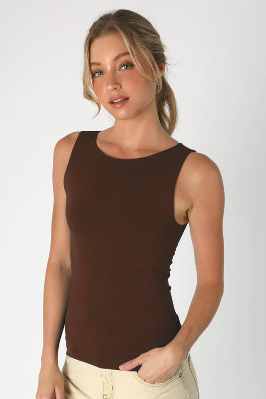 Boat Neck Tank Top | Color Options