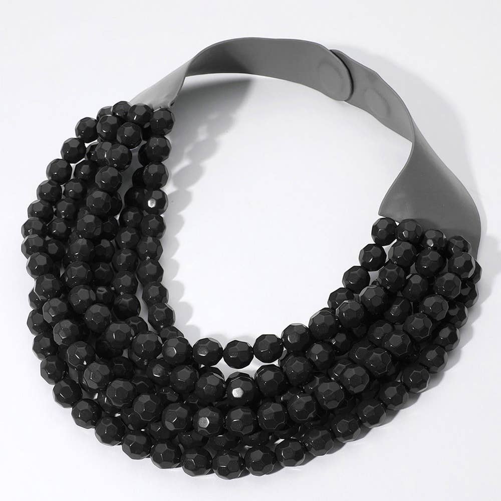 [BEST] CHUNKY BEADED LAYERED NECKLACE - Restock