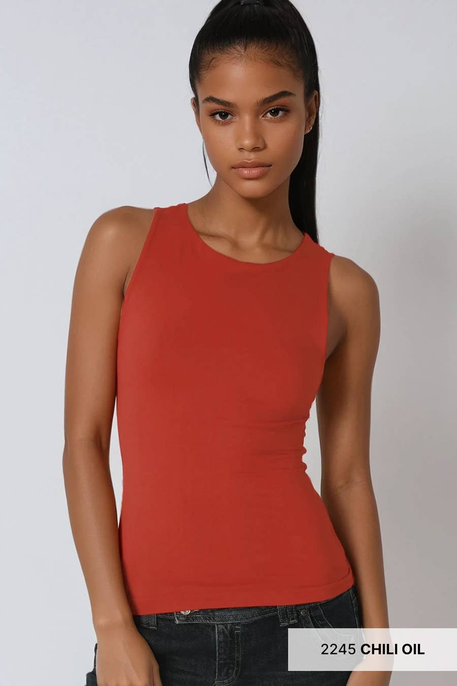 NS8321 - Clean Line Boat Neck Tank Top
