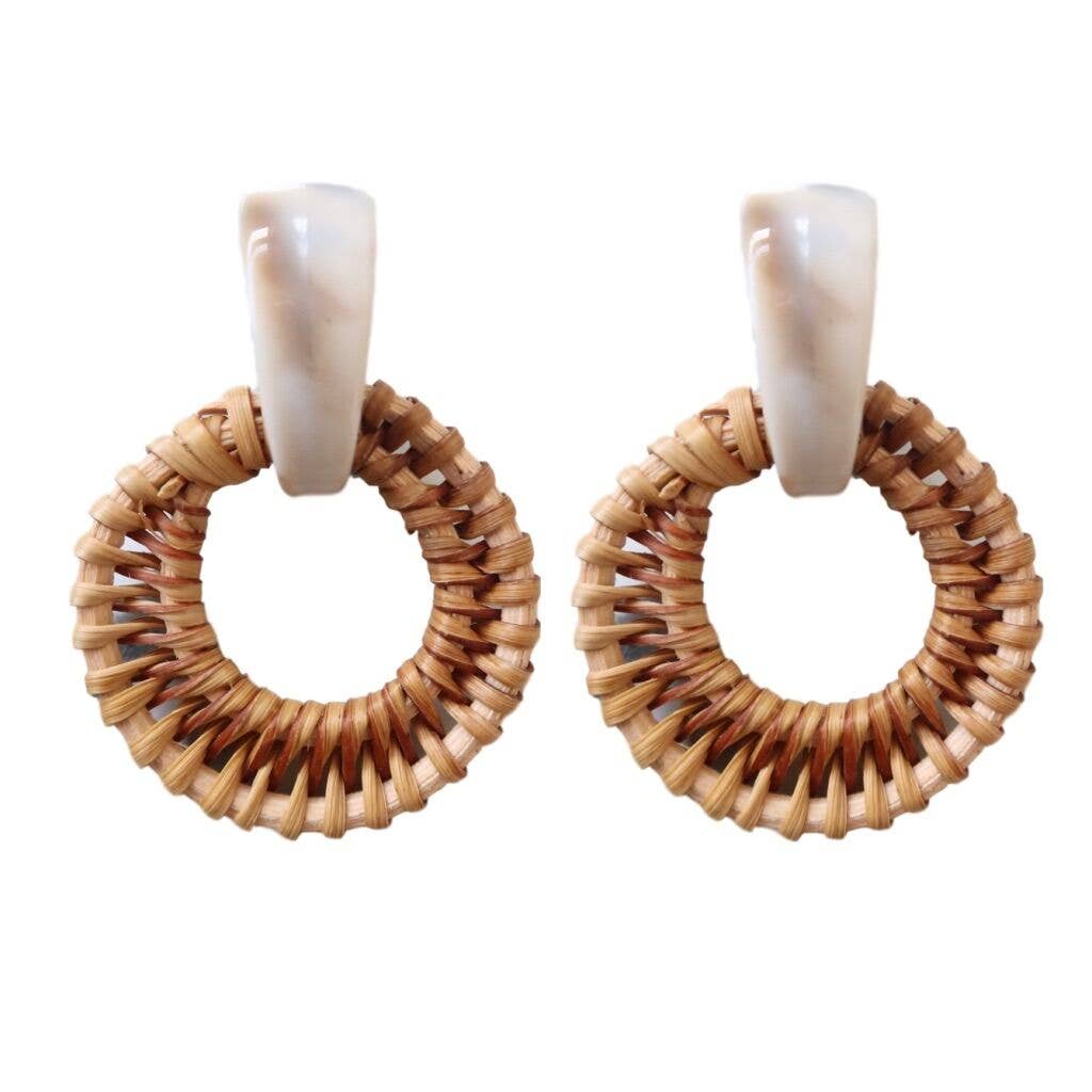Bali Button Earrings