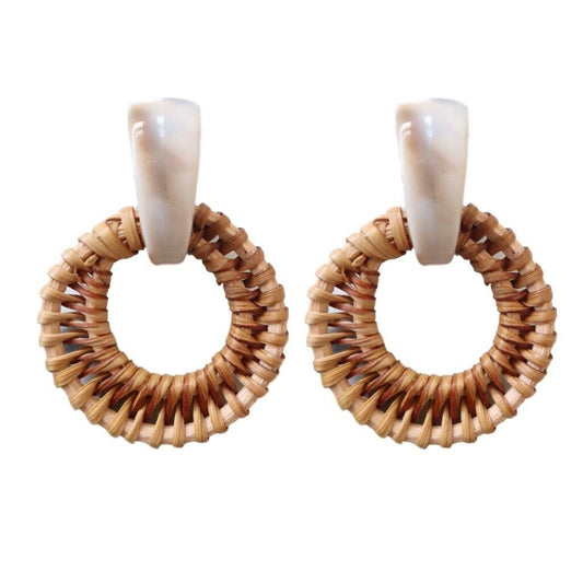 Bali Button Earrings