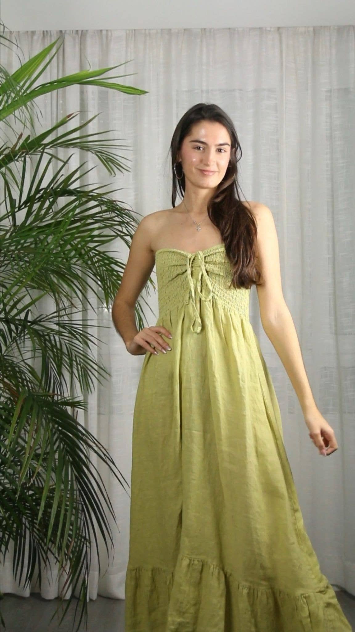 REF 72139 100% LINEN WORD OF HONOR DRESS