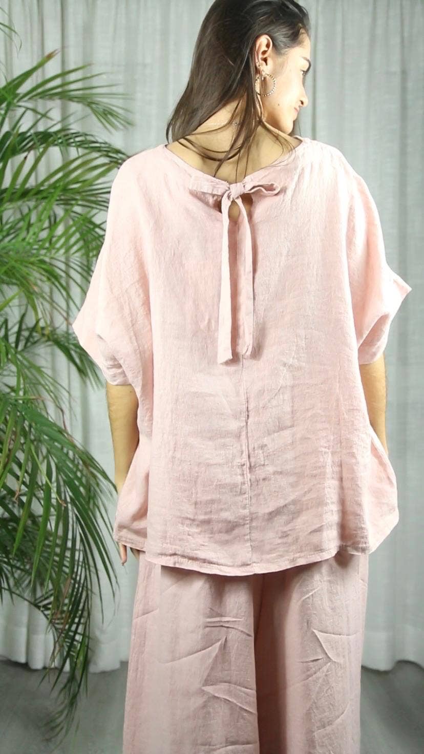 REF 17831 100% LINEN BLOUSE