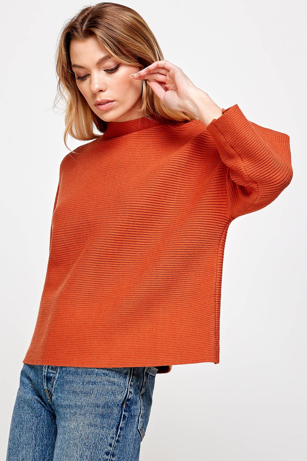 JT-5002-6 NOT YOUR CASUAL TOP-GINGER