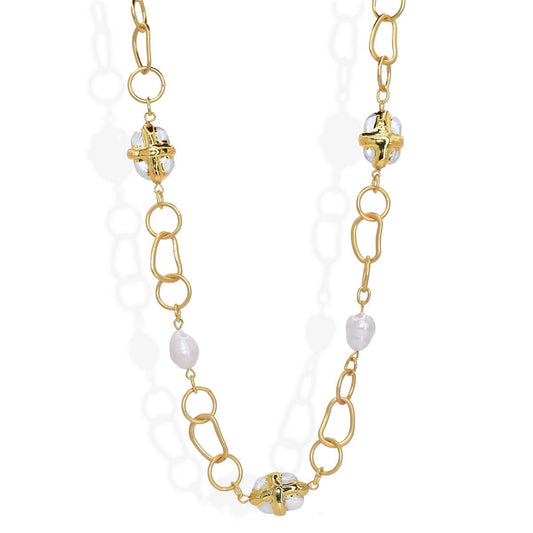 Pearl Station Necklace