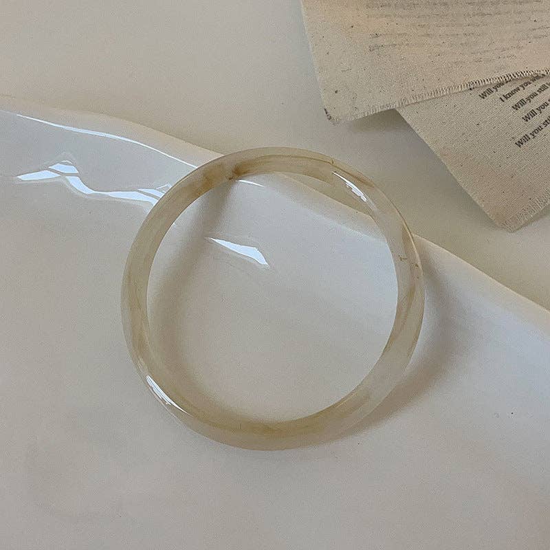 Irregular Acrylic Resin Layered Bracelets DP25B562