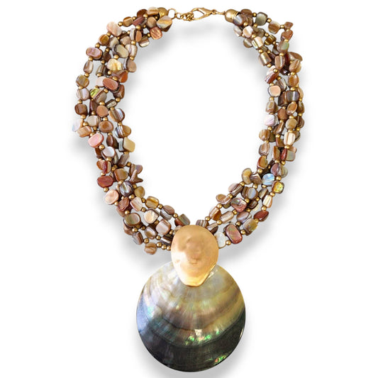 Mother of Pearl Shell Necklace