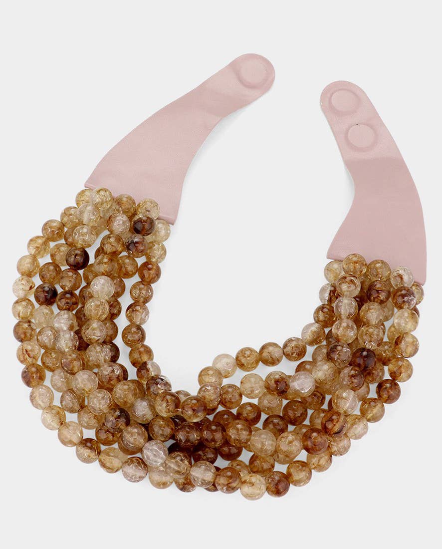 [BEST] CHUNKY BEADED LAYERED NECKLACE - Restock