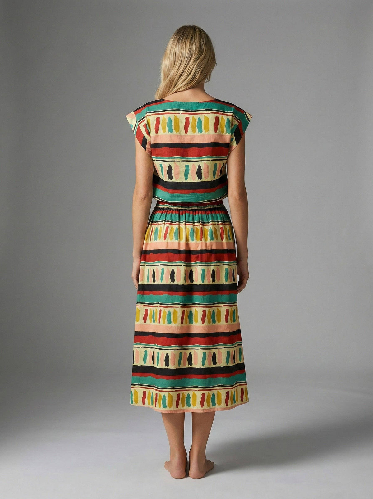 Zoey Poplin Top & Skirt Set