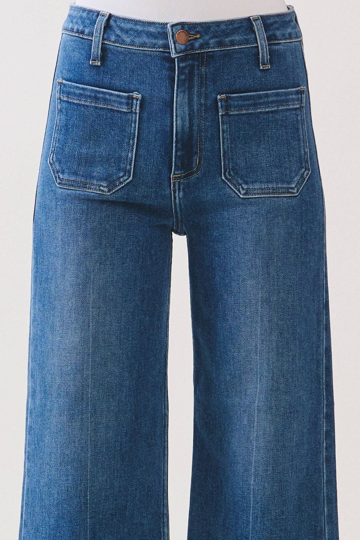 Patch Pocket Pant | Medium Denim