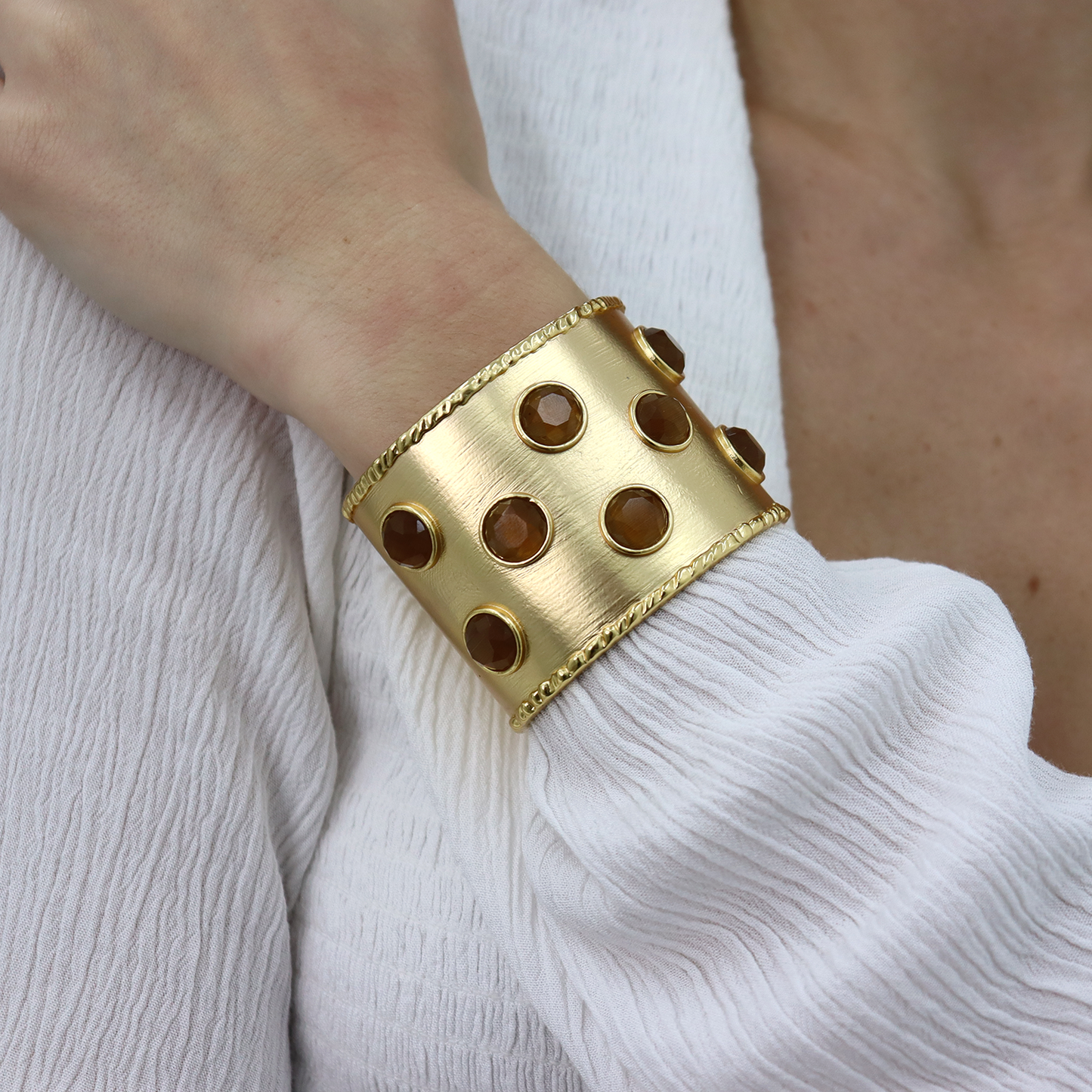 Mocha Stones Cuff