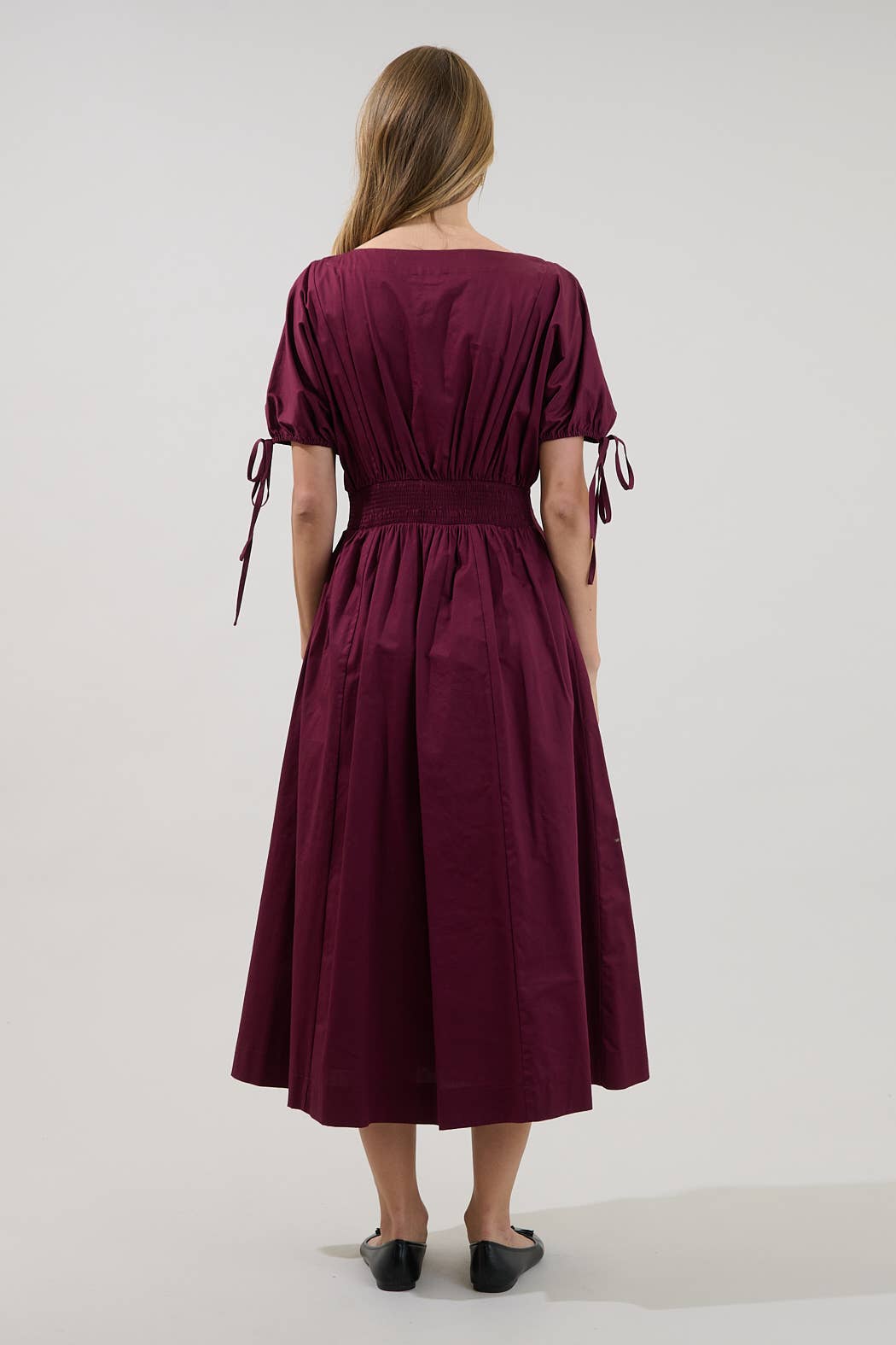 Fessia Pleated Midi Dress