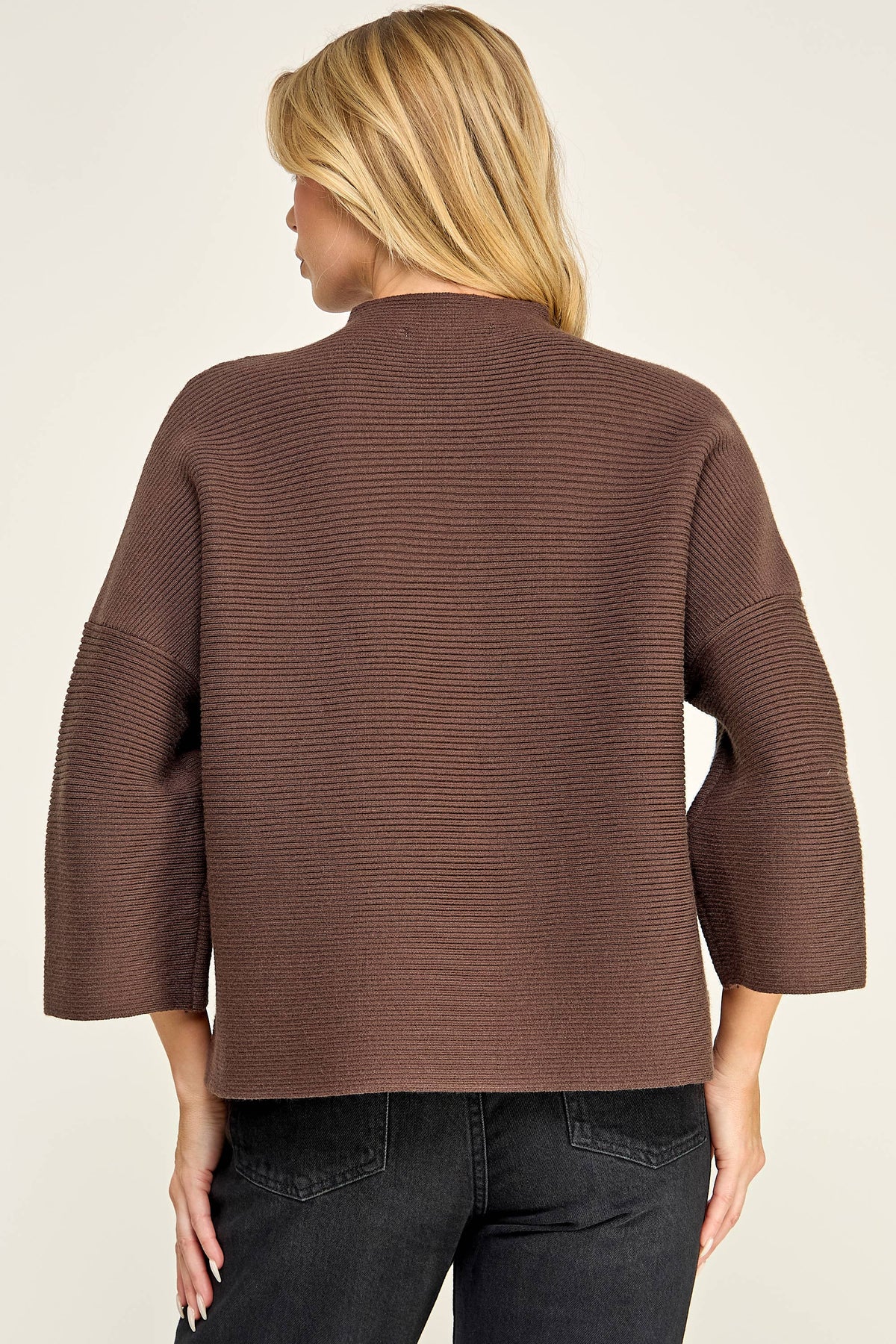 Dark Brown Cape Sweater