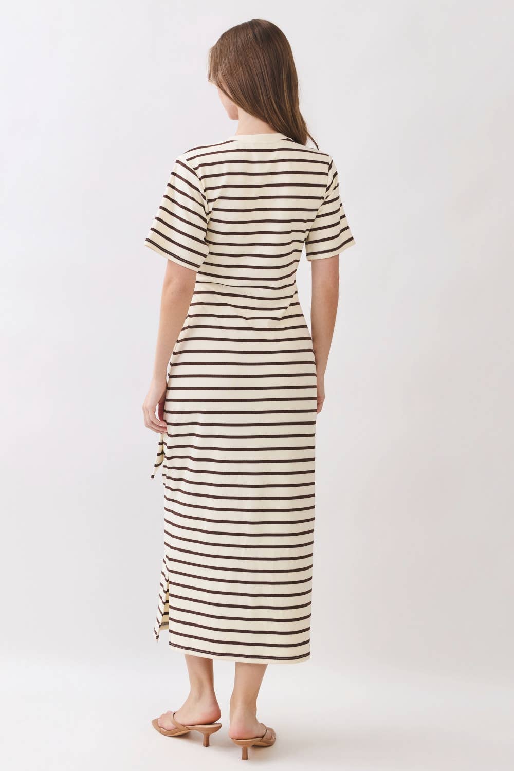 Brown Stripe Tee Maxi