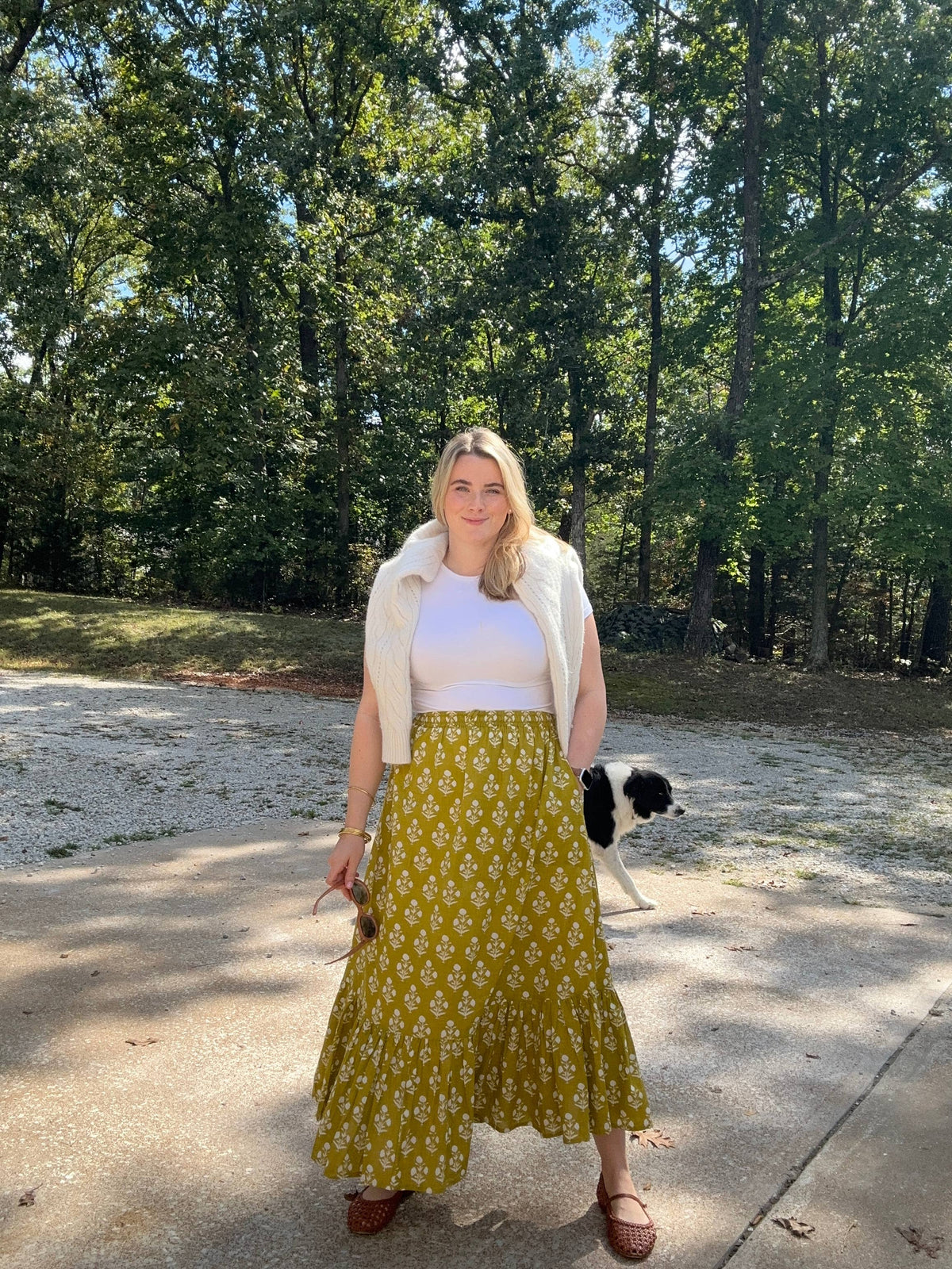 Chartreuse Maxi Skirt