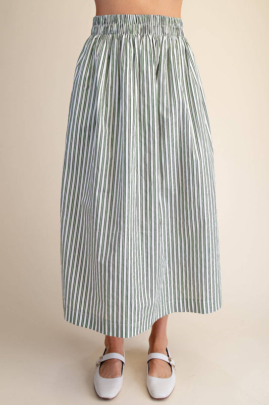 Stripe Maxi Skirt