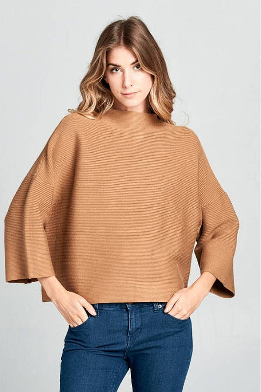 JT-5002-6 NOT YOUR CASUAL TOP CAMEL