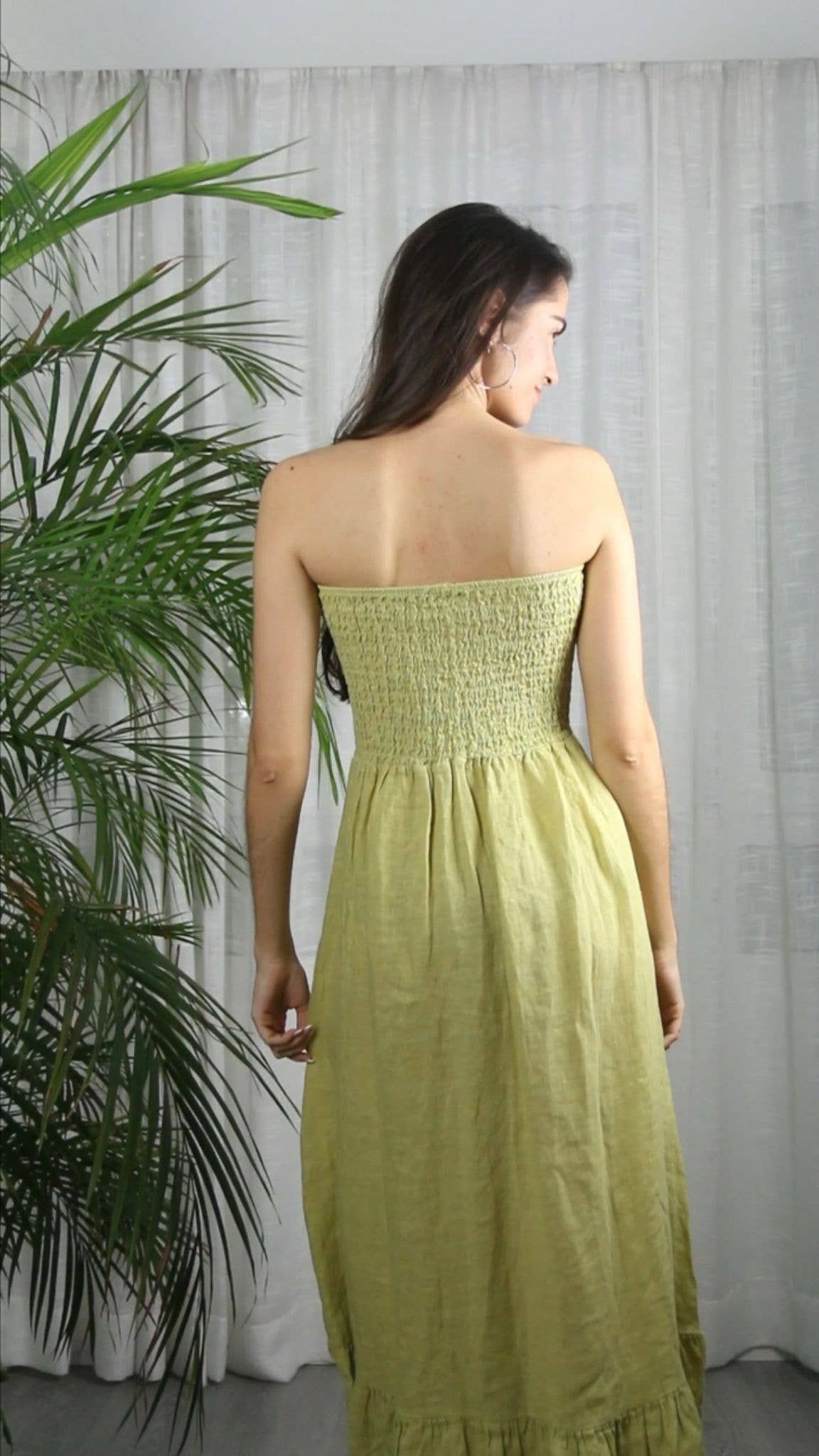 REF 72139 100% LINEN WORD OF HONOR DRESS