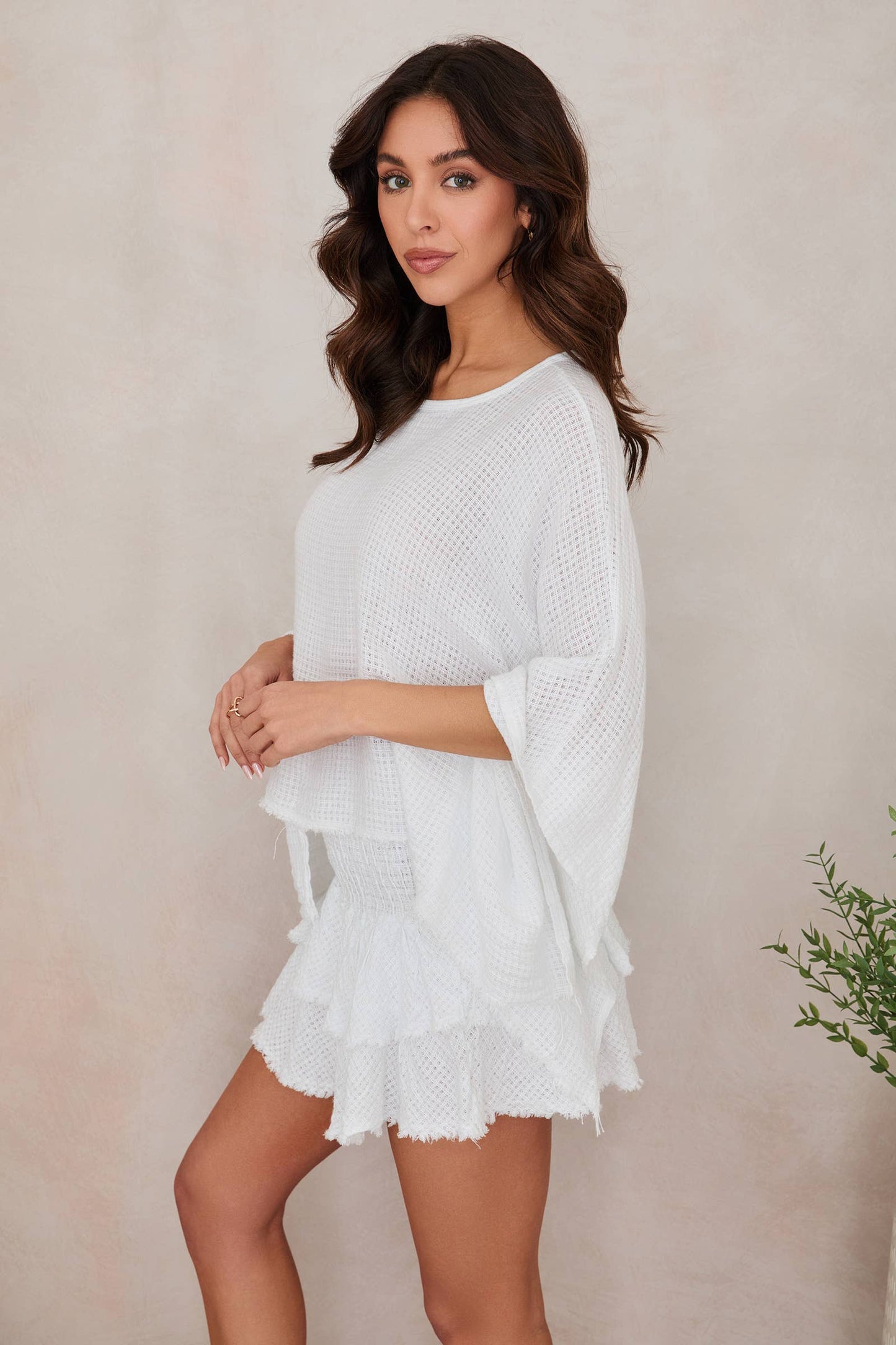 Cotton Poncho Top