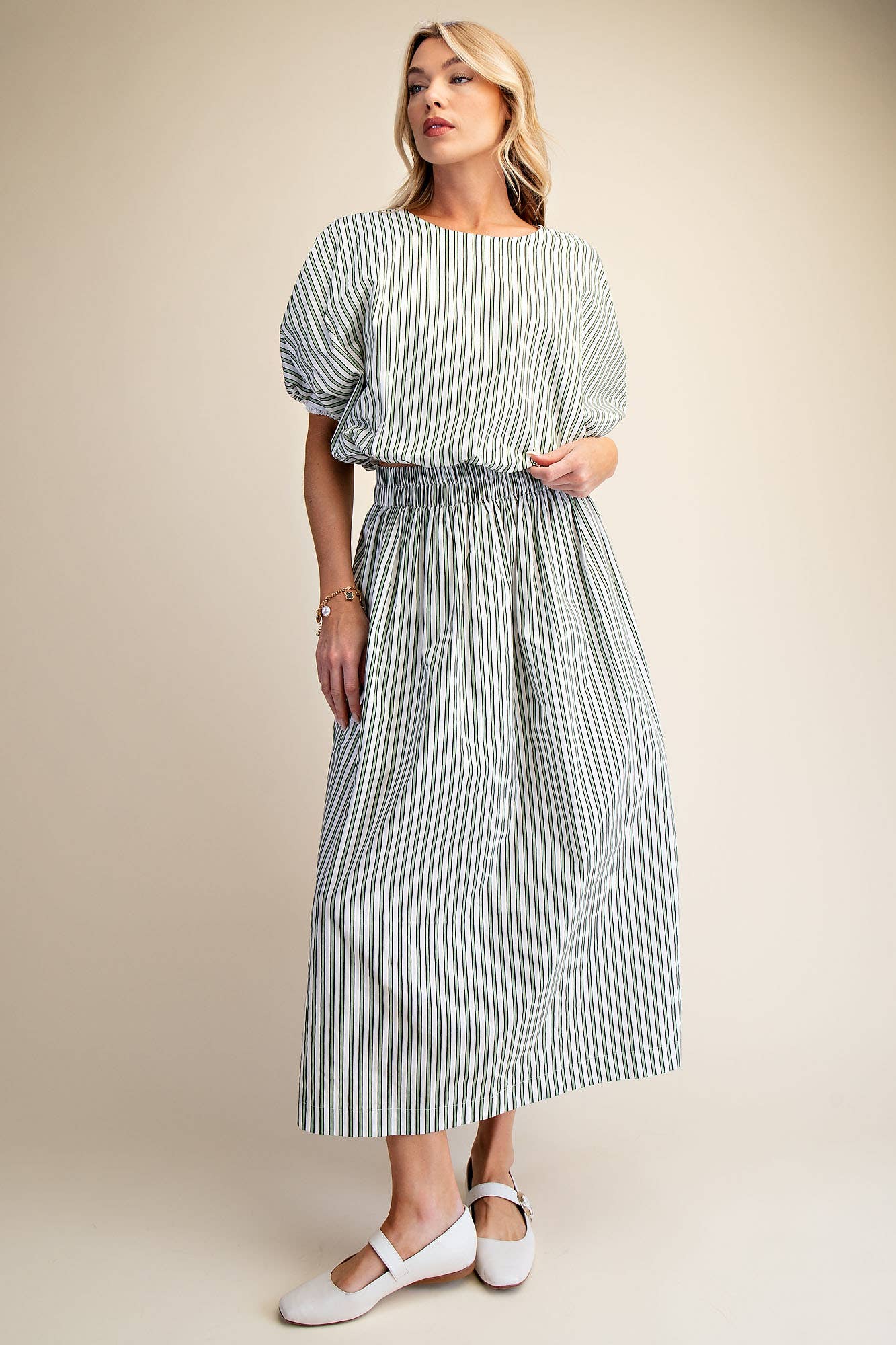 Stripe Maxi Skirt