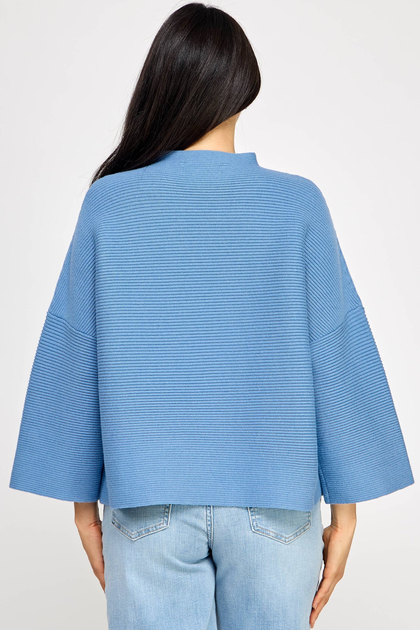 JT-5002-6 NOT YOUR CASUAL TOP-AZURE