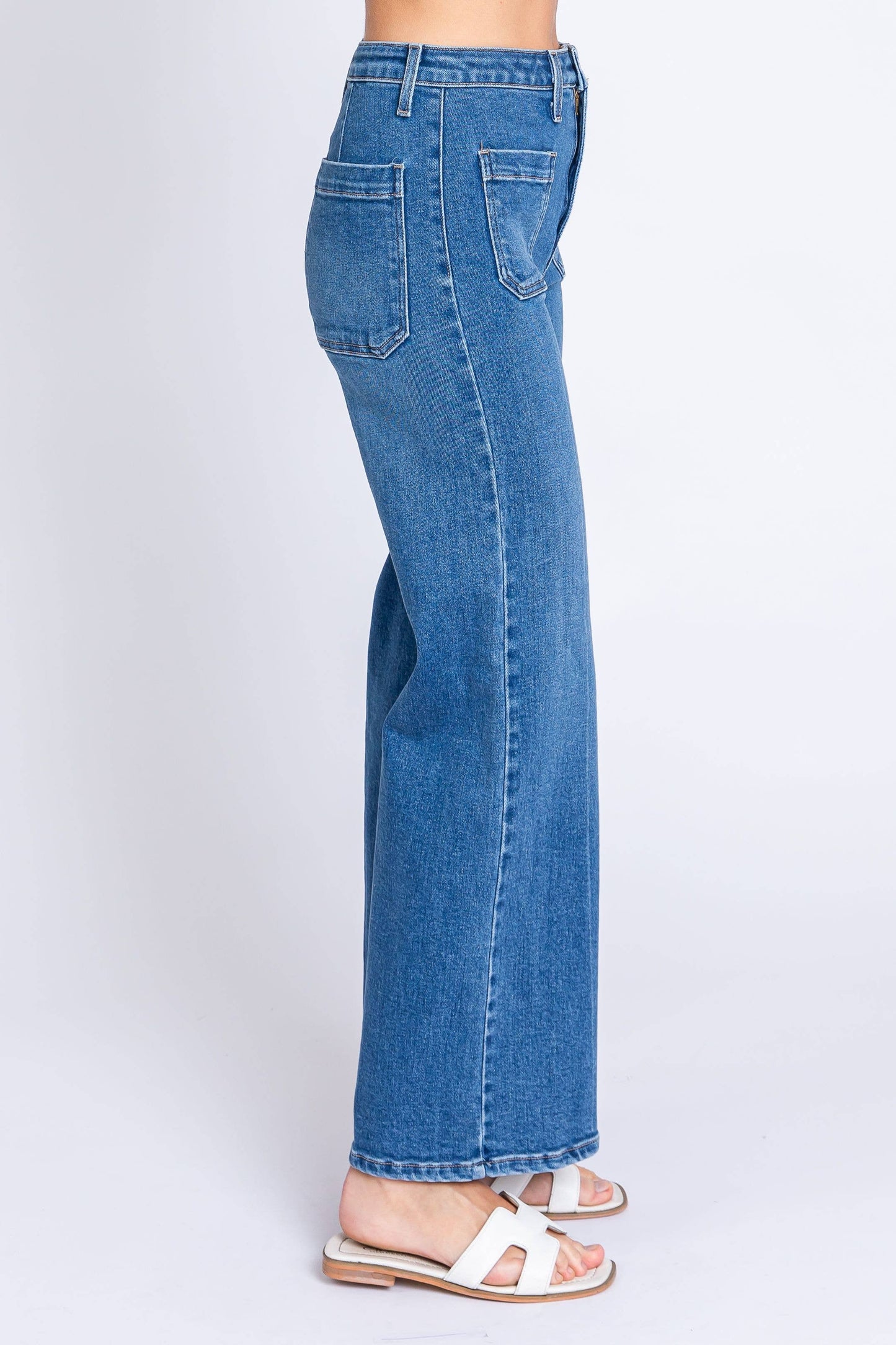 Patch Pocket Pant | Medium Denim