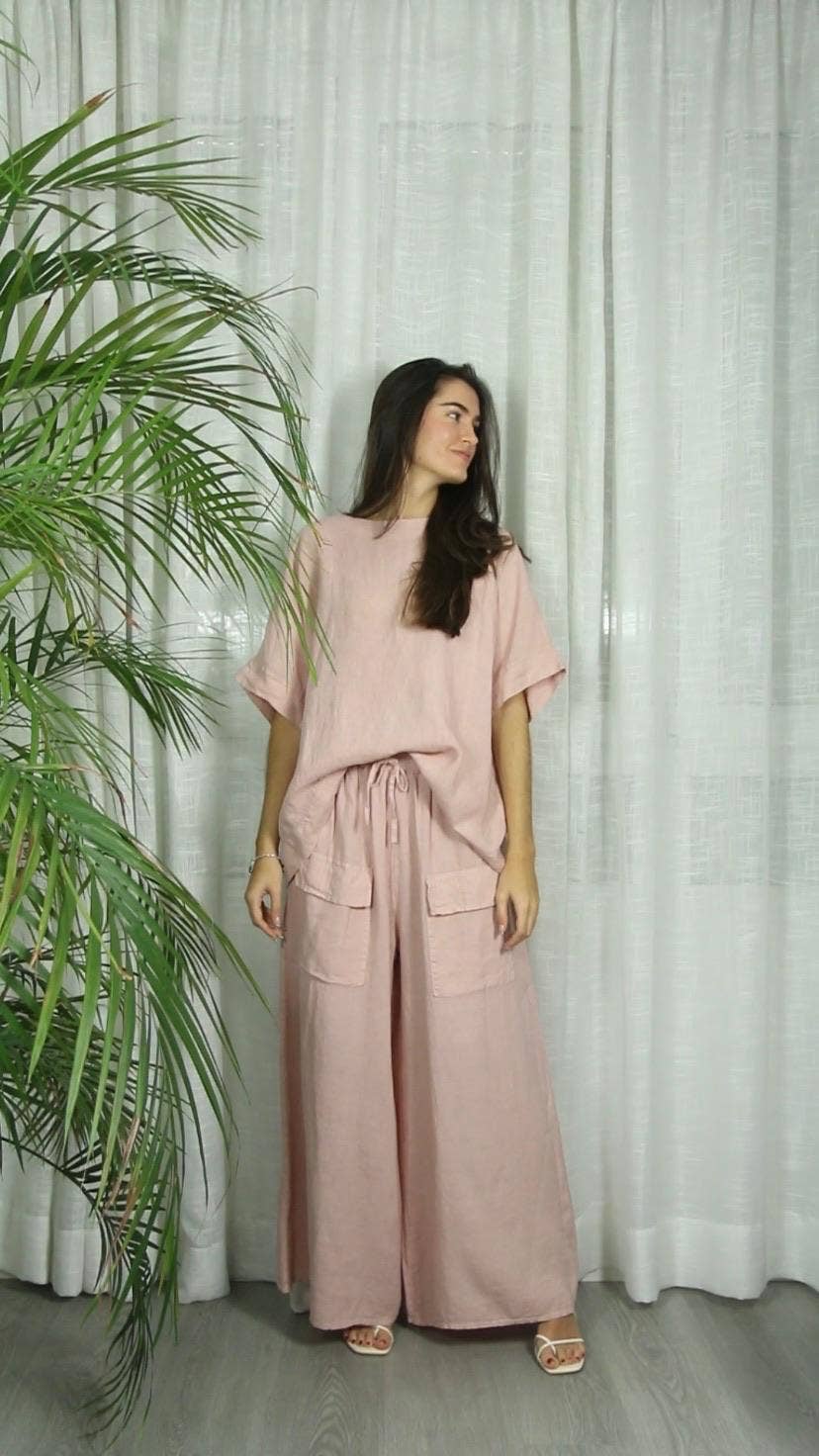 REF 17831 100% LINEN BLOUSE
