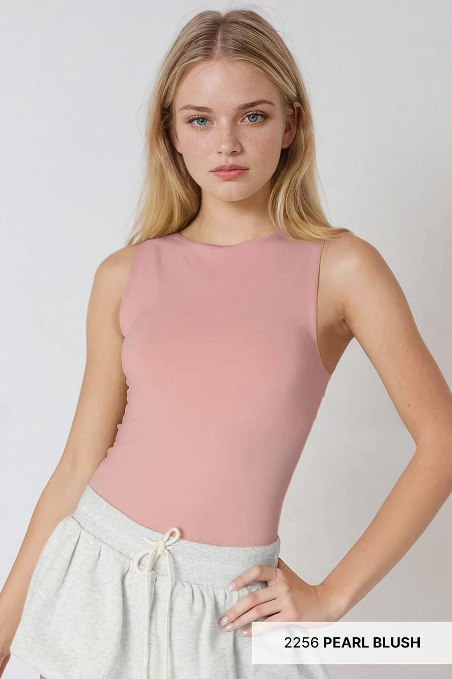 NS8321 - Clean Line Boat Neck Tank Top