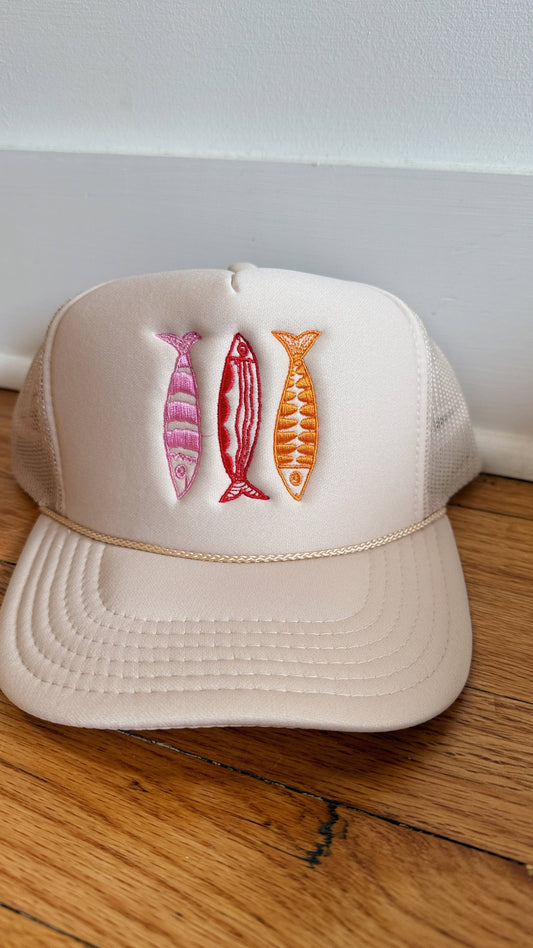 Warm Color Sardine Trucker Hat