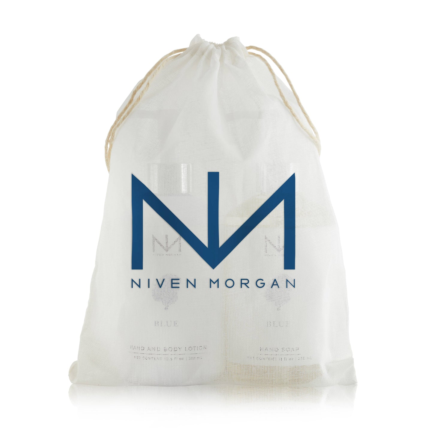 Niven Morgan Soap and Lotion Set | Blue