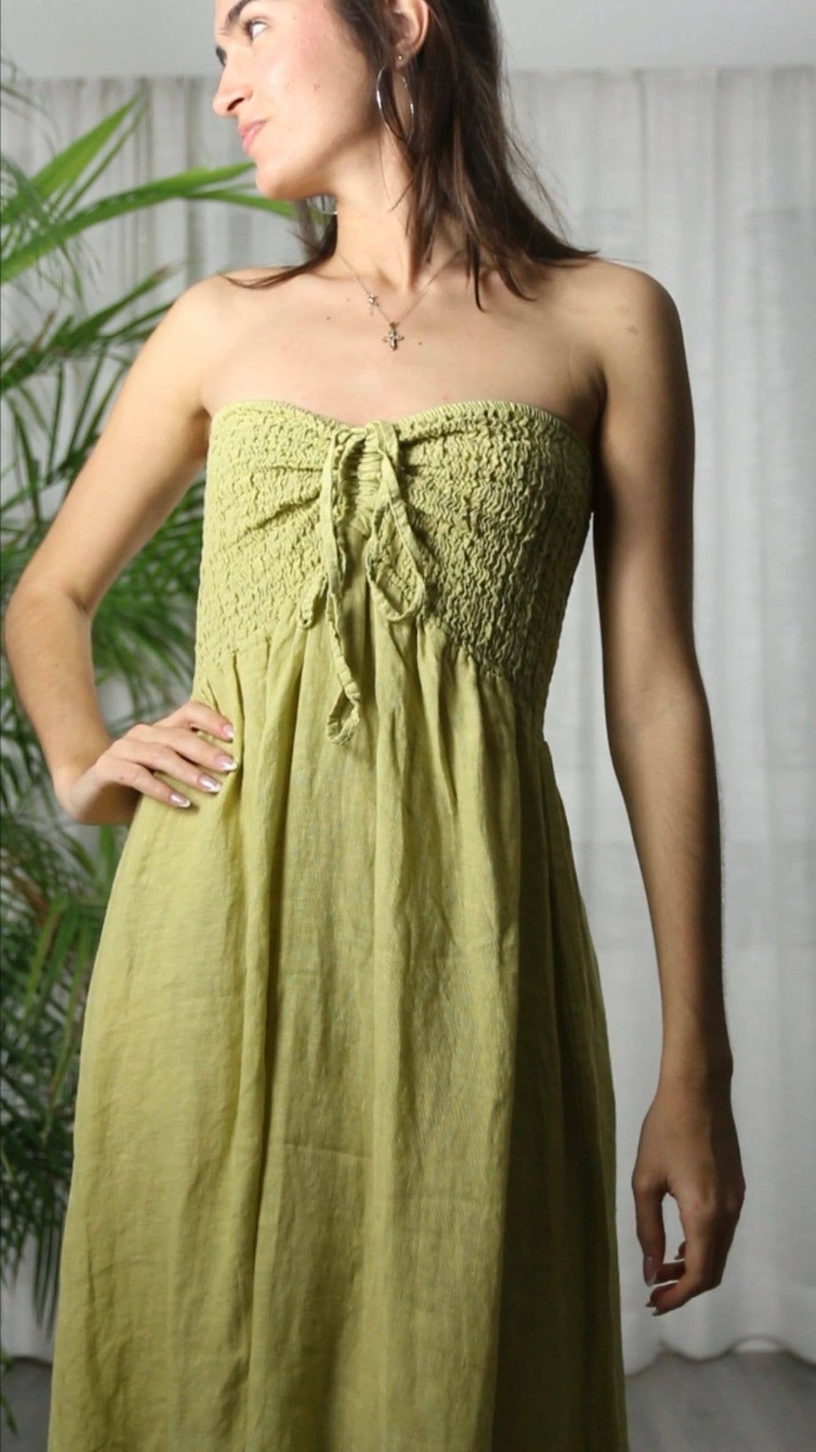 REF 72139 100% LINEN WORD OF HONOR DRESS