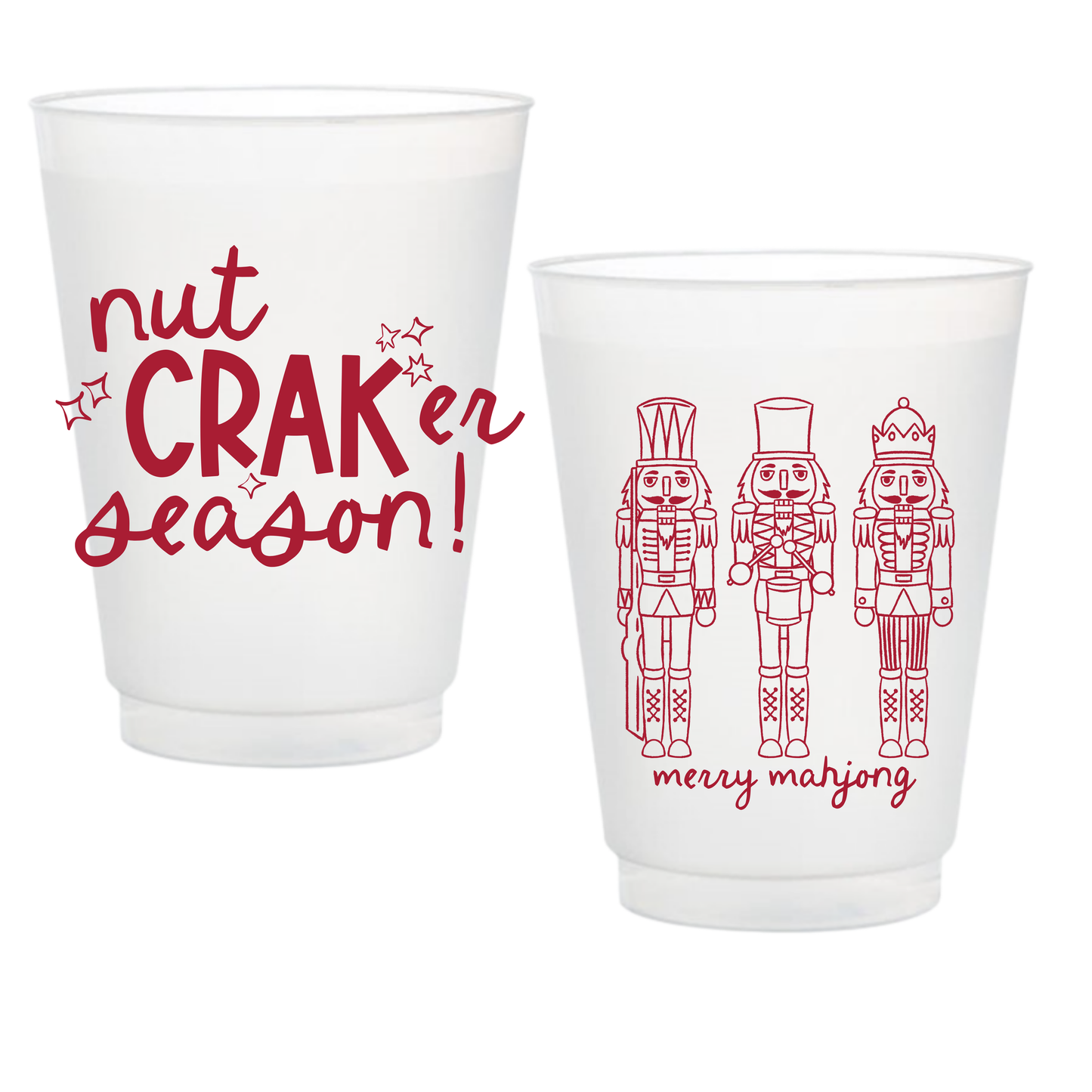 Nutcracker Season Mahjong Cups