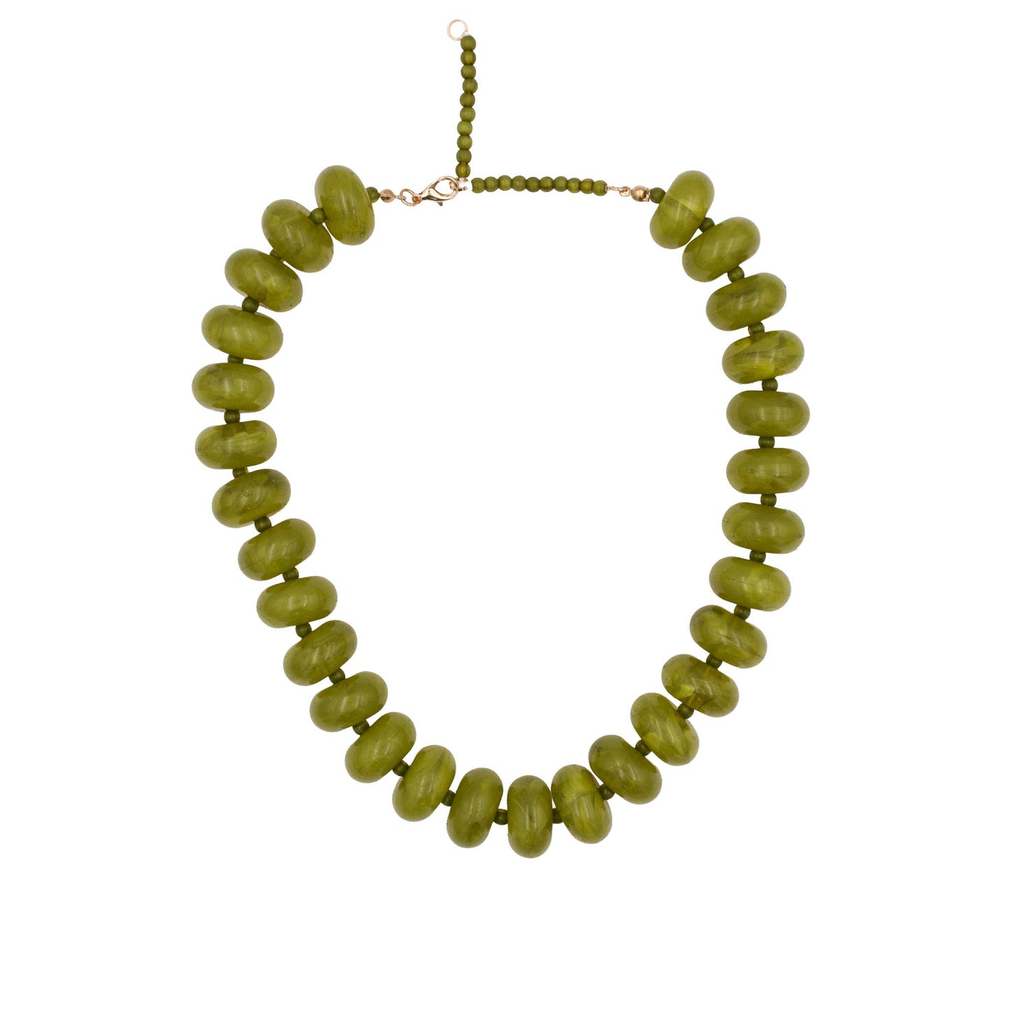 GEMMA Chunky Beaded Necklace - Green