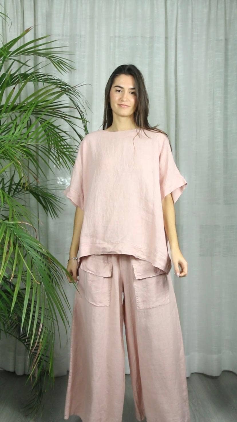 REF 17831 100% LINEN BLOUSE