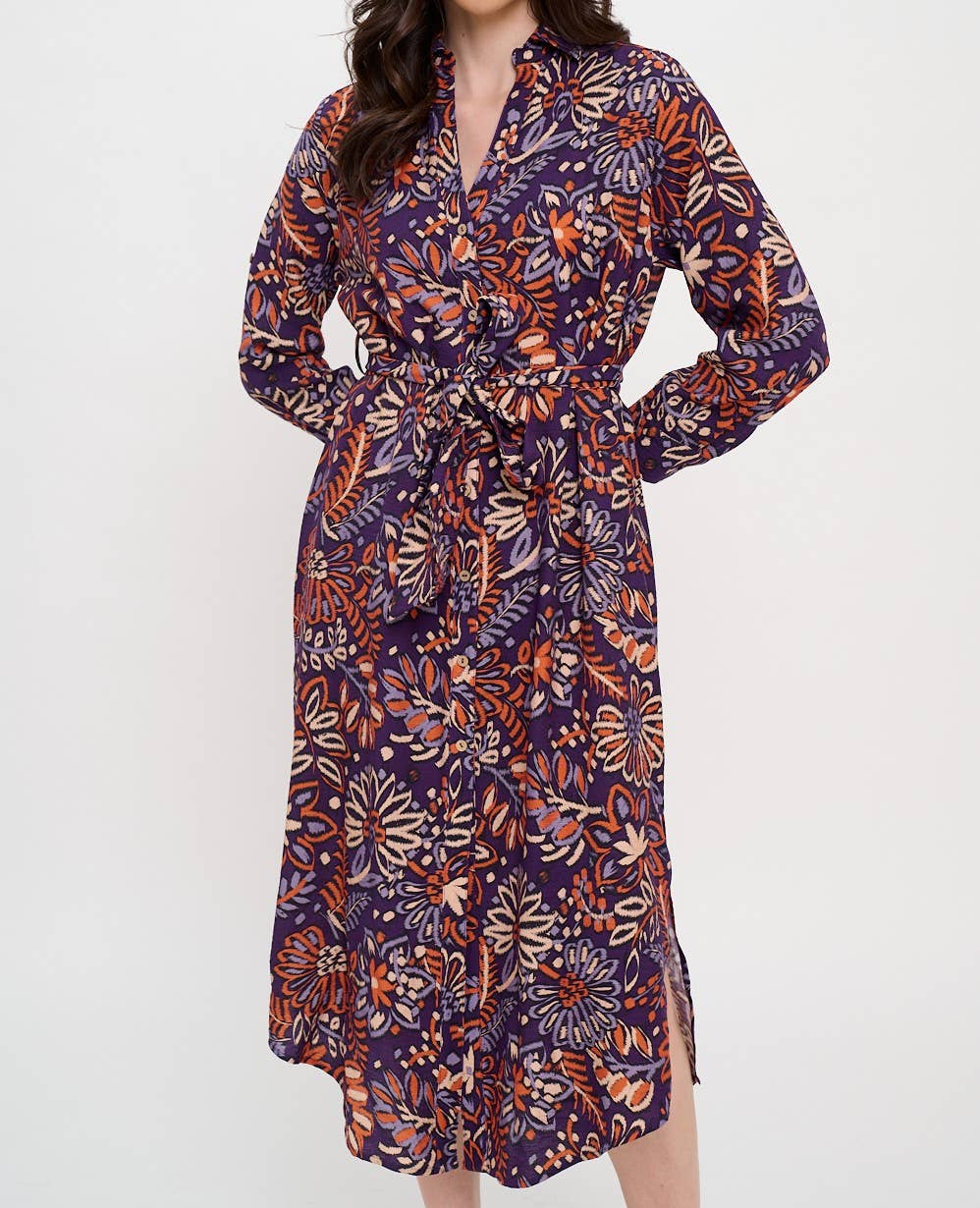 Twilight Belted Midi Dress