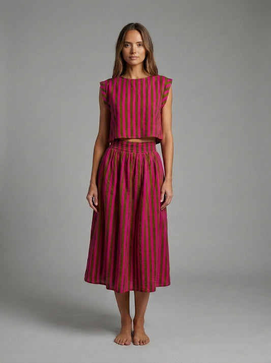 Rosewood Stripe Set
