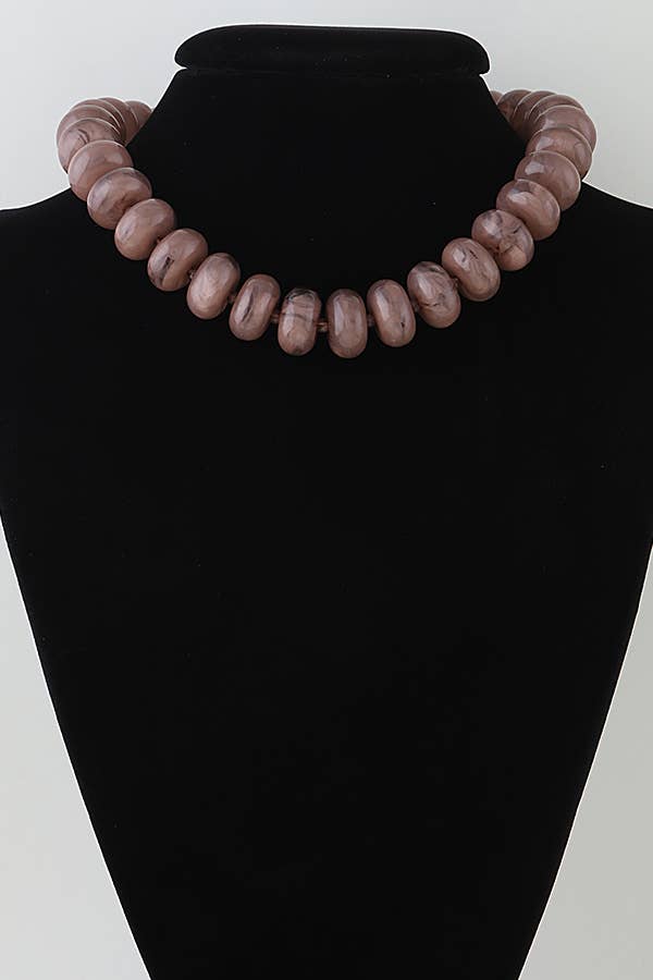 Marble Beaded Necklace