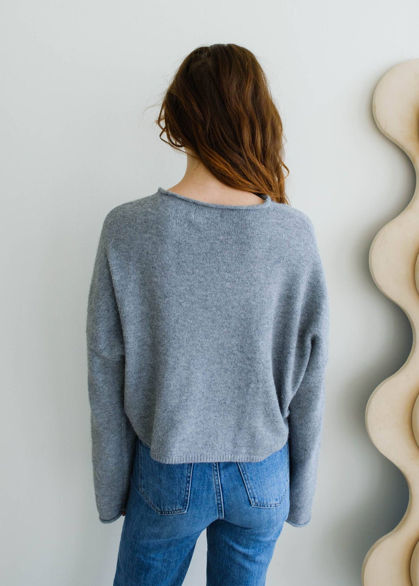 Heather Grey Piper Cardigan