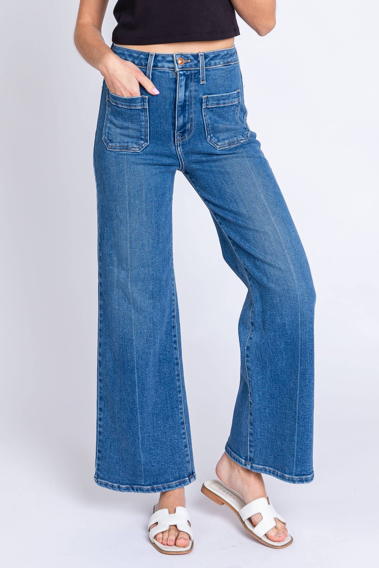 Patch Pocket Pant | Medium Denim