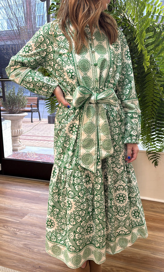 Evergreen Midi Dress