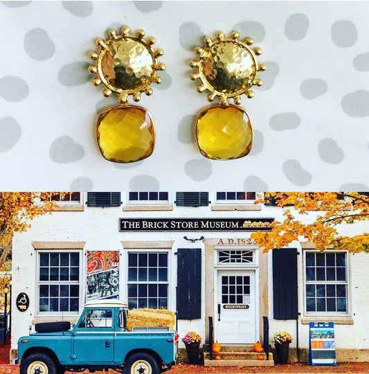 Beck Citrine Earrings