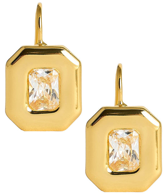 Darby Hook Back Bezel - 18K Plated-  WS