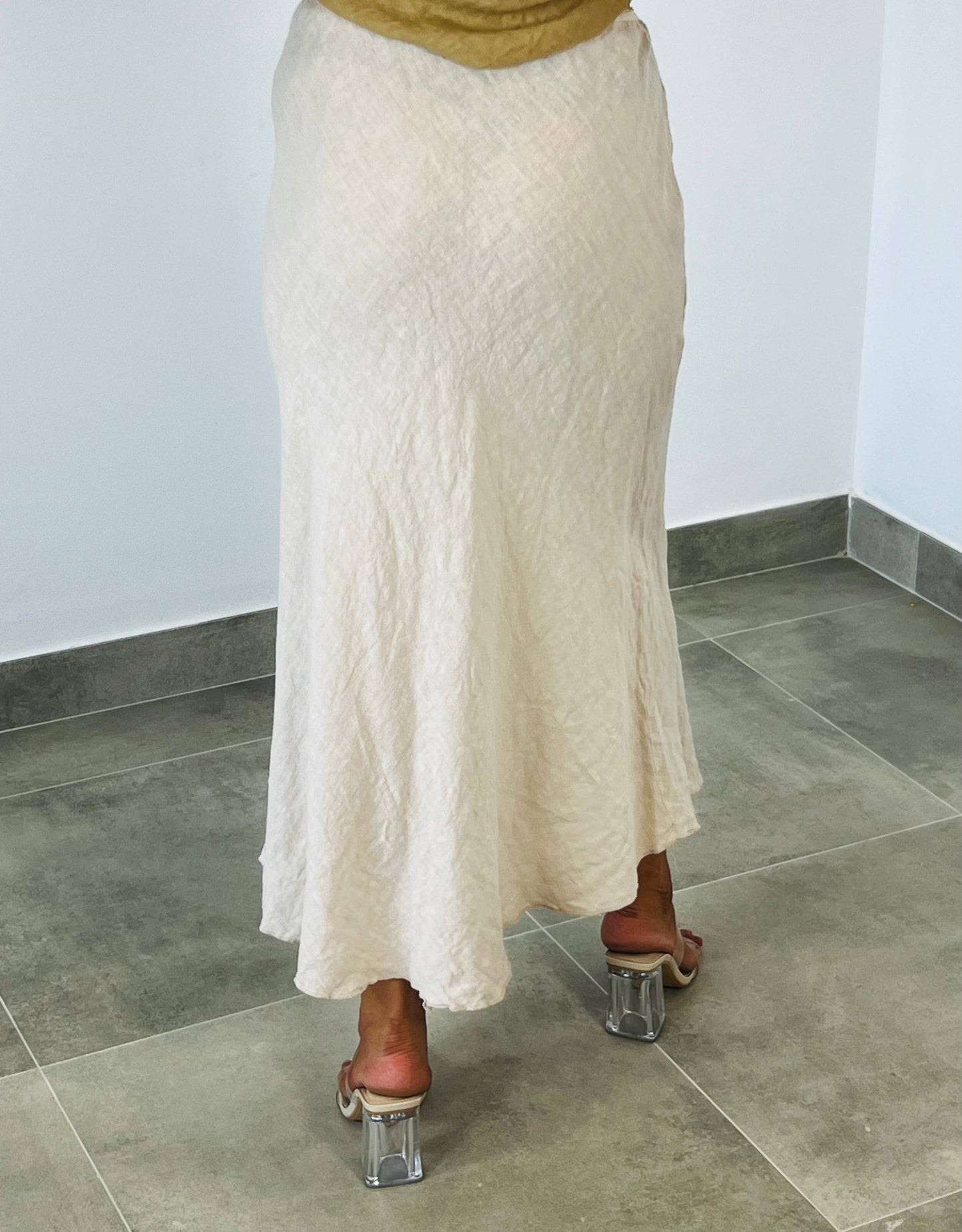 REF 6298 100% LINEN SKIRT