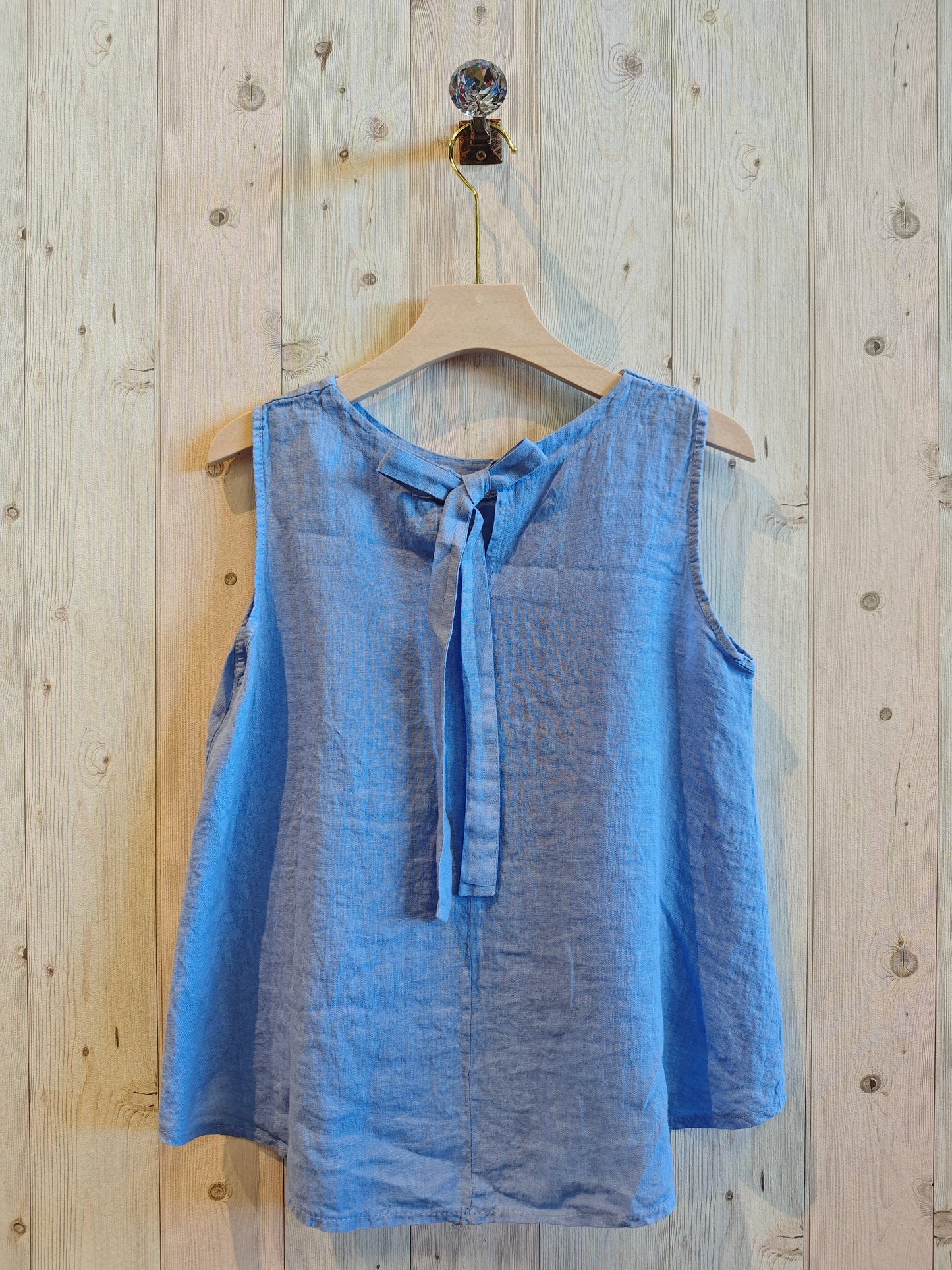 REF 15763 100% LINEN RIBBON SISA SLEEVE T-SHIRT