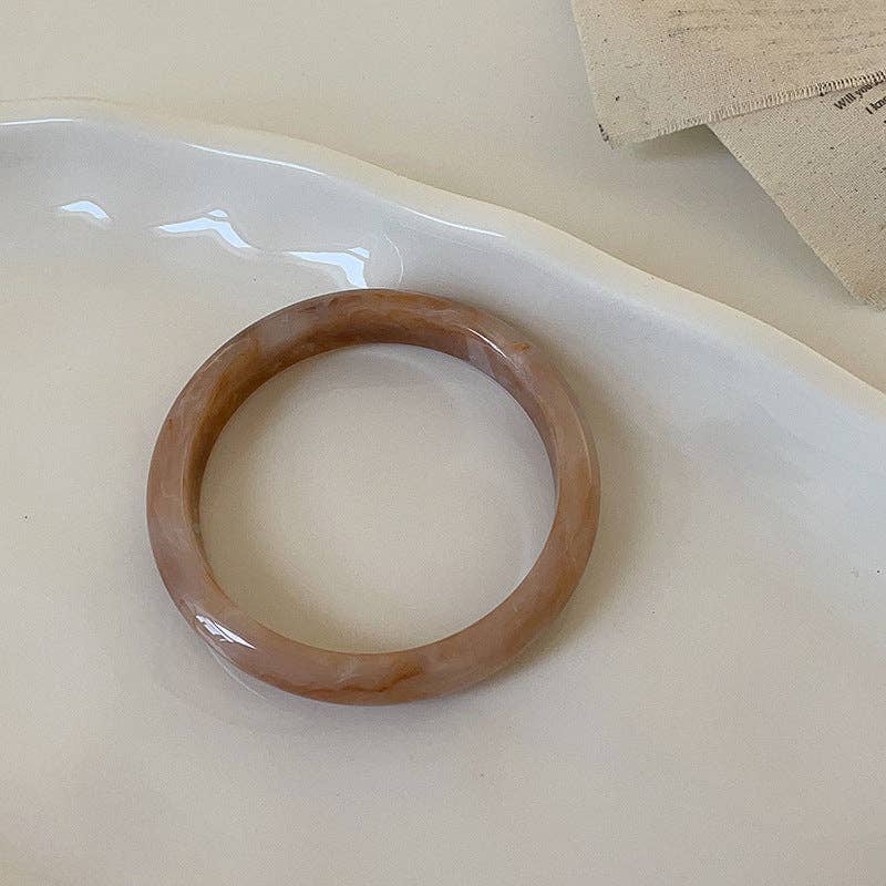 Irregular Acrylic Resin Layered Bracelets DP25B562