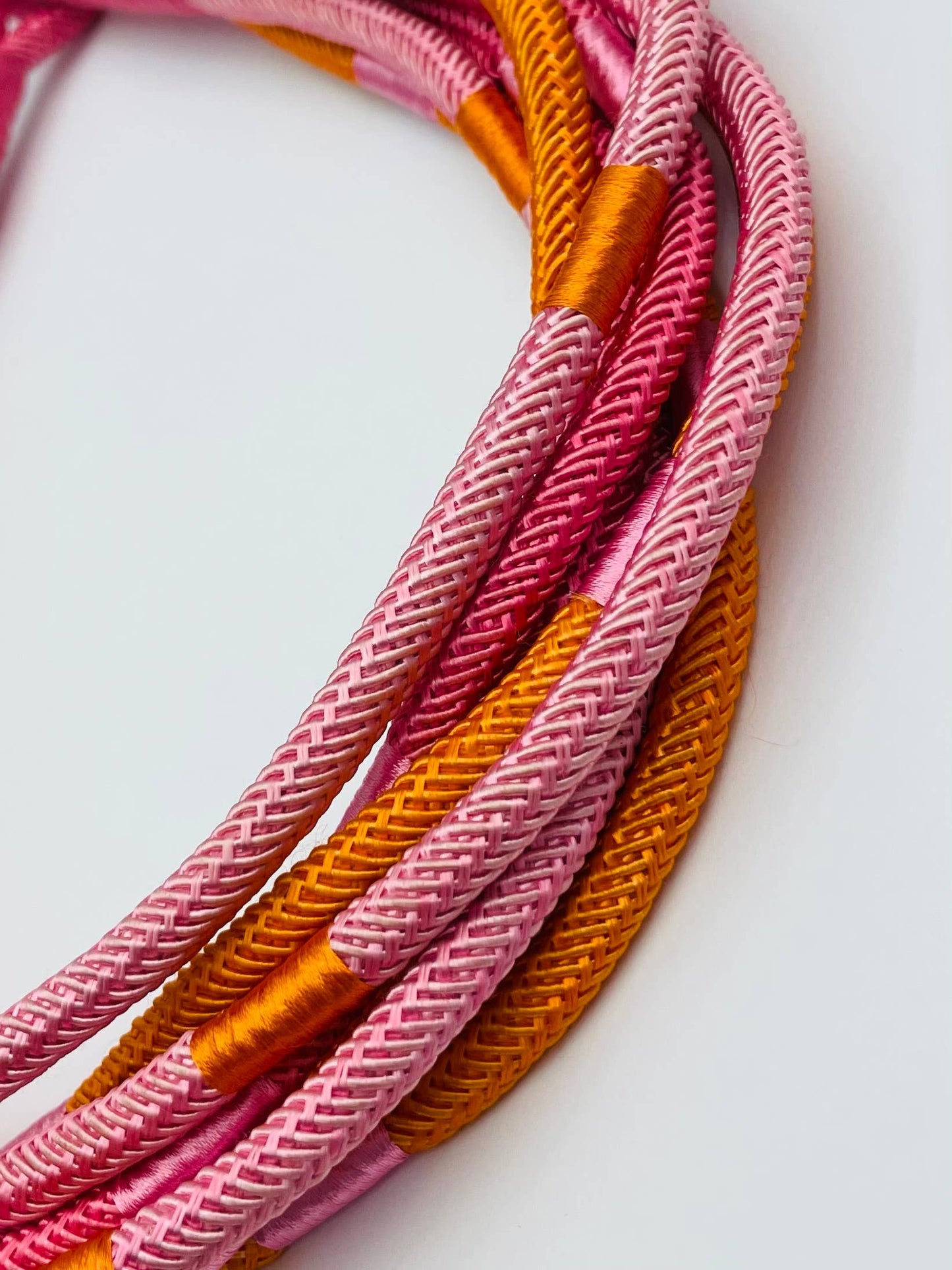 Slub 8-Strand Necklace (pink multi) NK267