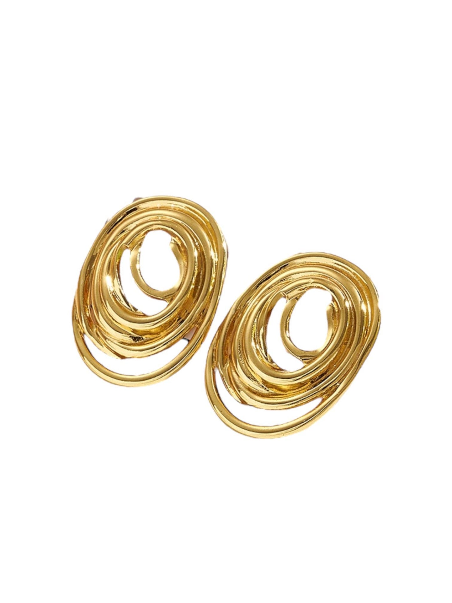 Oval Swirl Earrings